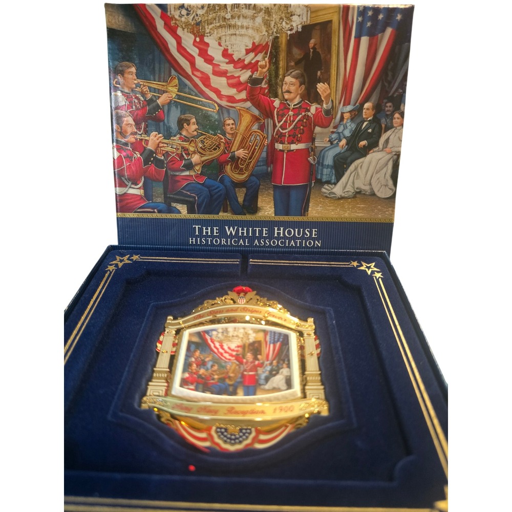 White House Historical Association 2010 Christmas Ornament Army Navy Reception